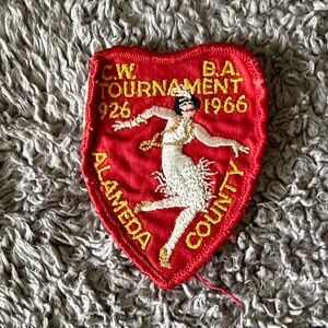 Red Alameda County Tournament Patch with Dancer